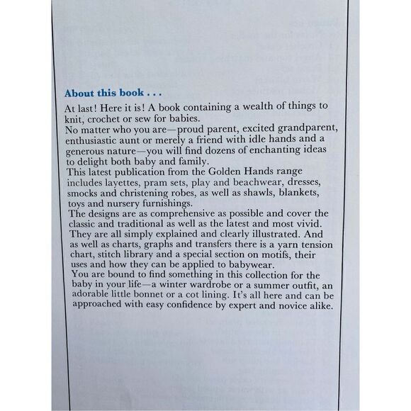 Vintage 1973 The Golden Book 75 Things To Make For Babies By Marshall Cavendish - Picture 3 of 12